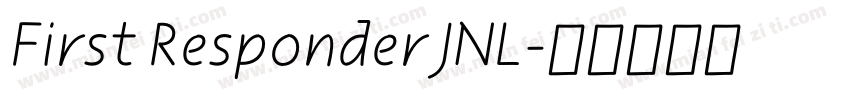 First Responder JNL字体转换